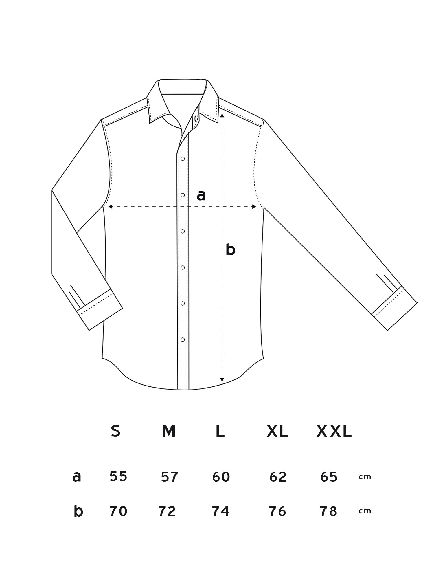 Guía de tallas NAVAJO SHIRT