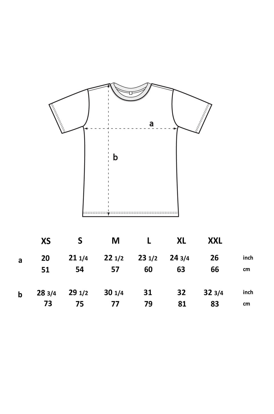 Guía de tallas SAGE T-SHIRT