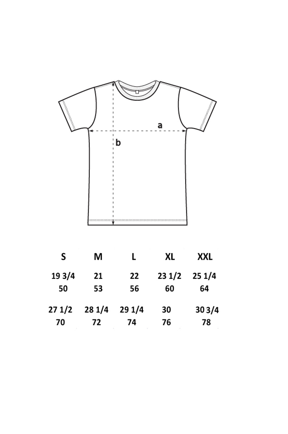 Guía de tallas LOBOS DE MAR T-Shirt