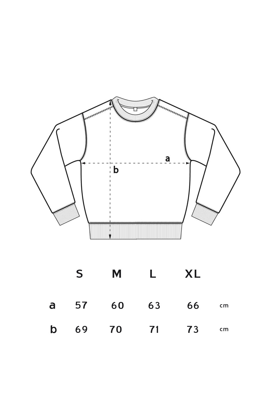 Guía de tallas SUDADERA MACHETES