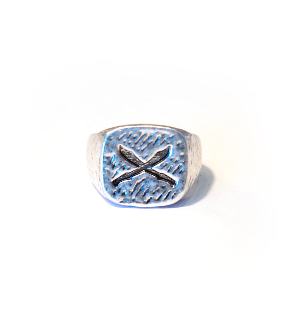 Machete Silver Ring