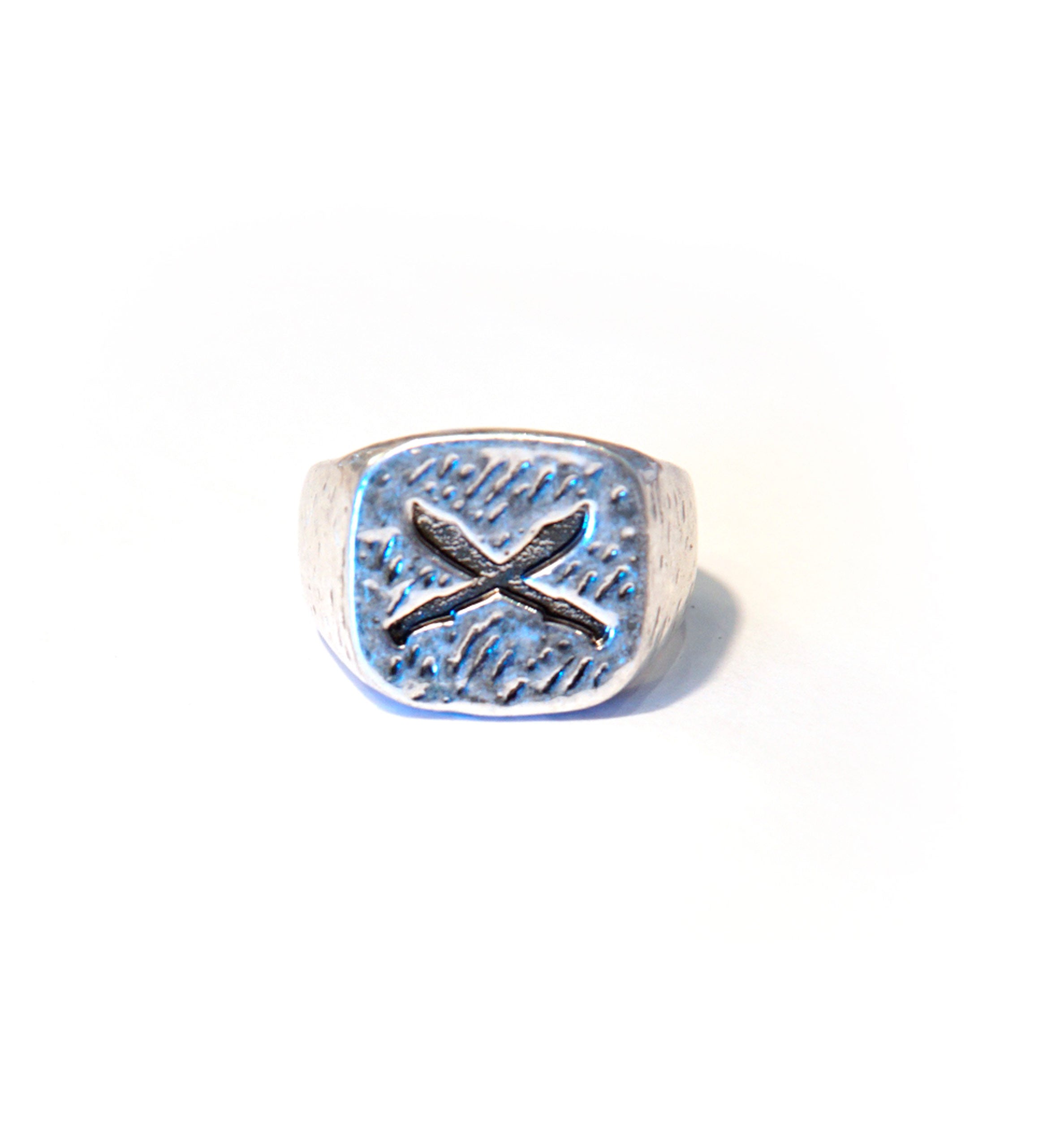 Machete Silver Ring
