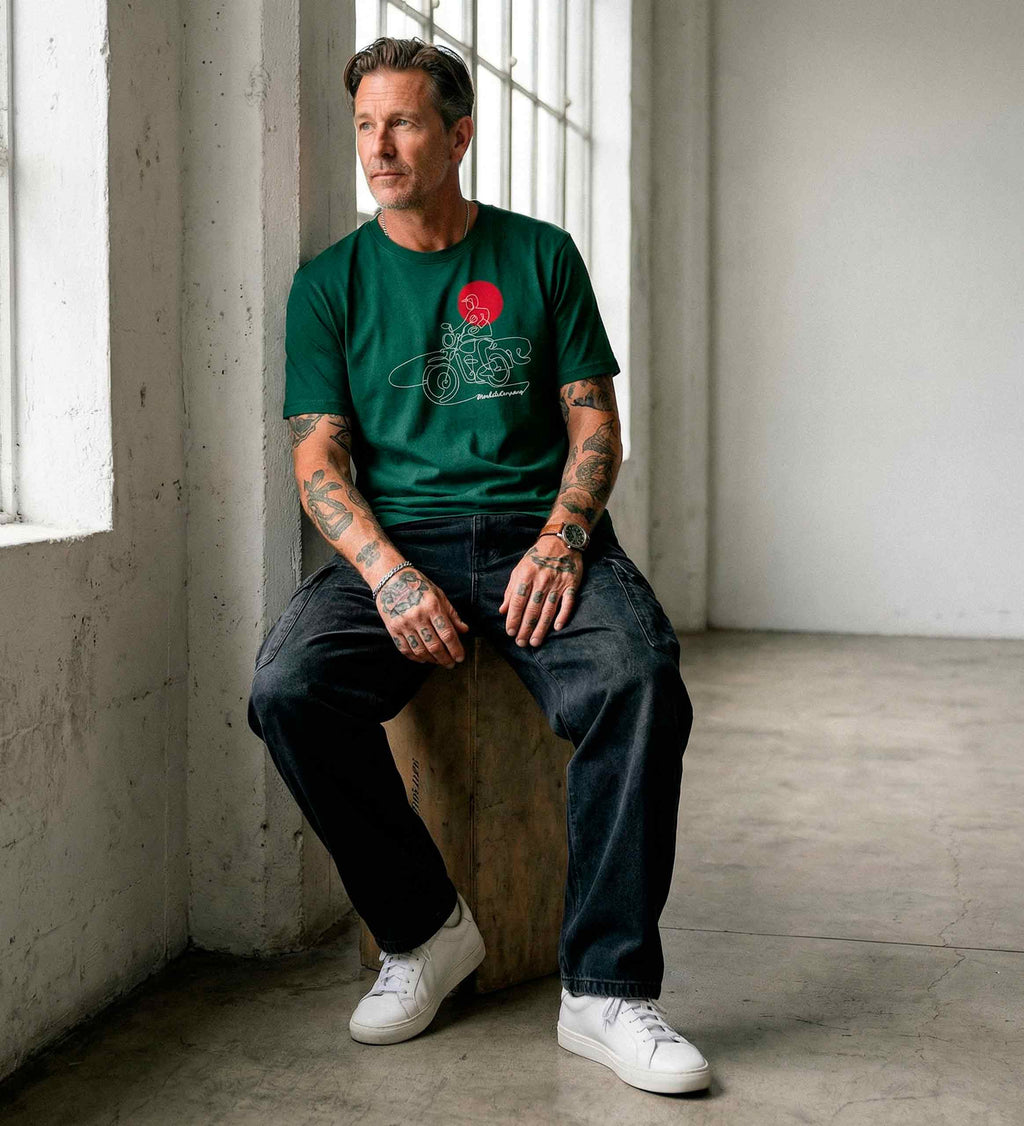 WHEELS AND WAVES T-SHIRT